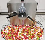 Cushion Cutter Machine with formed candies